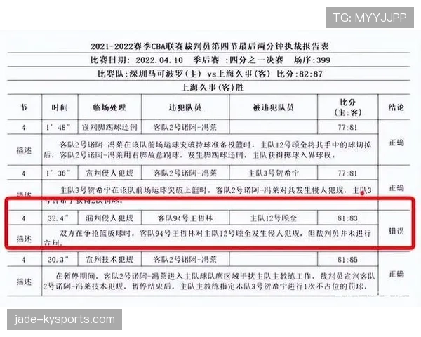 裁判报告的核心内容与赛后判罚影响